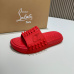 5Christian Louboutin Shoes for Men's CL Slippers #A35074