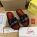 3Christian Louboutin Shoes for Men's CL Slippers #A36878