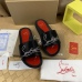 5Christian Louboutin Shoes for Men's CL Slippers #A36878