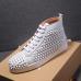 3Christian Louboutin Bottom Red Bottoms Studded Spikes CL Mens casual Shoes Sneakers (4 colors) #963398