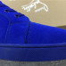 11Christian Louboutin Louis Flat Veau Velours Electric Blue High Top Men Sneaker #9120854