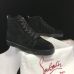9Christian Louboutin Louis Orlato Suede Low/High Top Sneakers Black #999929911