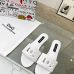 3DG Women White slippers sandals #A26591