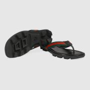 Gucci Leather Web Thong Sandal Gucci slides #A34552