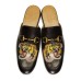 1Gucci men's loafers leather horse title buckle tiger applique #9120224