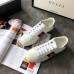 3Gucci Bee White sneakers cowhide casual shoes sheepskin inside for men or women #996548