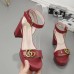 16Gucci Shoes for Women Gucci Sandals Leather high heel sandals Heel height 8cm #99903669