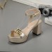 25Gucci Shoes for Women Gucci Sandals Leather high heel sandals Heel height 8cm #99903669