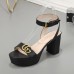 10Gucci Shoes for Women Gucci Sandals Leather high heel sandals Heel height 8cm #99903669