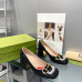 7Women Gucci Sandals Leather Heel 25CM #A34922