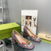 11Women Gucci Sandals Leather Heel 25CM #A34922