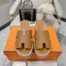 3Hermes sandals for Women Heels 7cm Khaki #A38810
