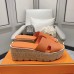 3Hermes sandals for Women Heels 7cm Orange #A38812