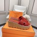 3Hermes sandals for Women Heels 7cm Red #A38808