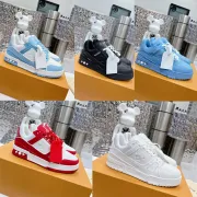 Louis Vuitton Trainer AAA Quality White/Black/Blue/Skyblue/Red #A39320