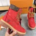 4Louis Vuitton x Timberland boots for Louis Vuitton Unisex Shoes 3.5CM #A44154