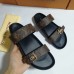 17Louis Vuitton Leather sandals LV Leather Slippers for Men and Women #9874756