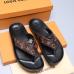 3Men Louis Vuitton Slippers Casual Leather flip-flops Double leather high quality outsole wear resistant #9874785