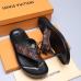 4Men Louis Vuitton Slippers Casual Leather flip-flops Double leather high quality outsole wear resistant #9874785