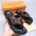 1Men Louis Vuitton Slippers Casual Leather flip-flops Double leather high quality outsole wear resistant #9874785