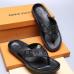 4Men Louis Vuitton Slippers Casual Leather flip-flops Double leather high quality outsole wear resistant #9874786