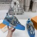 5Louis Vuitton Skate Sneakers LV Trainer Blue #A31058