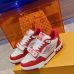 4Louis Vuitton Unisex Sneakers Red/White #A27251