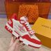 1Louis Vuitton Unisex Sneakers Red/White #A27251