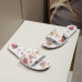 18Louis Vuitton Flat Low Flip Flop 5D Printed Jade Rabbit Pattern #A23188