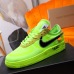 3Nike x OFF-WHITE Air Force 1 shoes Green #999928118