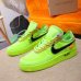 5Nike x OFF-WHITE Air Force 1 shoes Green #999928118