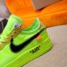 7Nike x OFF-WHITE Air Force 1 shoes Green #999928118
