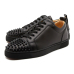 1Men's Christian Louboutin black low leathern Sneakers #9115970