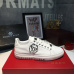 1PHILIPP PLEIN new shoes Men's PHILIPP PLEIN Leather Sneakers white #9105058