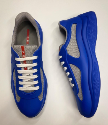 Prada America's Cup leather sneakers Blue #A27483