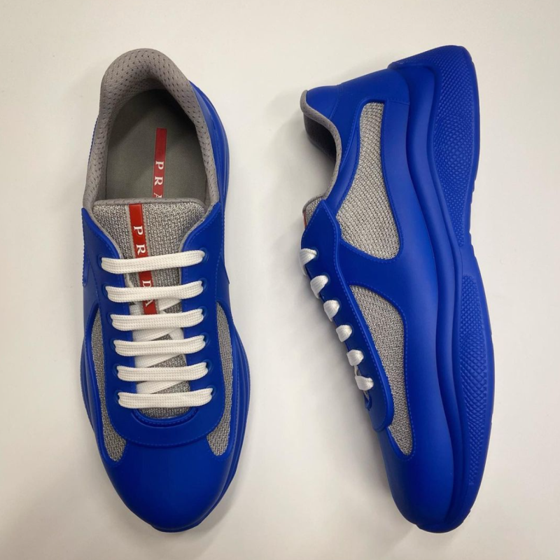 Buy Cheap Prada America's Cup leather sneakers Blue #9999925058 from ...