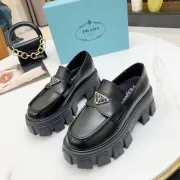 Prada Unisex Shoes Casual height increasing leather shoes #A39524