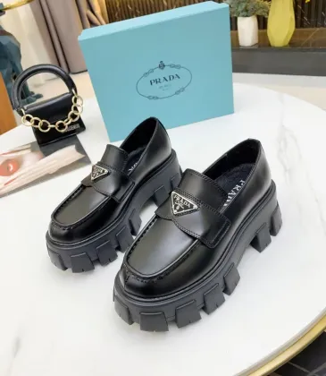 Prada Unisex Shoes Casual height increasing leather shoes #A39524
