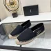 6YSL women's espadrilles Flats Black/Gold/White/Pink #A44171