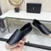 5YSL women's espadrilles Flats Black/Gold/White/Pink #A44173