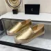 7YSL women's espadrilles Flats Black/Gold/White/Pink #A44176