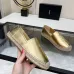 1YSL women's espadrilles Flats Black/Gold/White/Pink #A44176