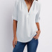8Solid color zipper half-open collar 2021 hot sale women's T-shirt (17 colors) S-5XL-$9.9 #99904348