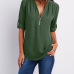 11Solid color zipper half-open collar 2021 hot sale women's T-shirt (17 colors) S-5XL-$9.9 #99904348