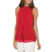3Summer style  chiffon shirt  sleeveless Fabric: Pearl chiffon double layer (8 Colors) S-3XL $9.9 #99904368
