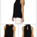 6Summer style  chiffon shirt  sleeveless Fabric: Pearl chiffon double layer (8 Colors) S-3XL $9.9 #99904368