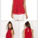 7Summer style  chiffon shirt  sleeveless Fabric: Pearl chiffon double layer (8 Colors) S-3XL $9.9 #99904368