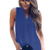 4V-neck lotus leaf sleeve sleeve loose chiffon shirt shirt factory direct sales (9 colors) S-5XL-$9.9 #99904364