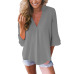 6V-neck lotus leaf sleeve sleeve loose chiffon shirt shirt factory direct sales (9 colors) S-5XL-$9.9 #99904365