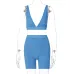 19Hot goods 2021 summer hot selling women's wear new V-neck sports Yoga suit women's wholesale #999902416